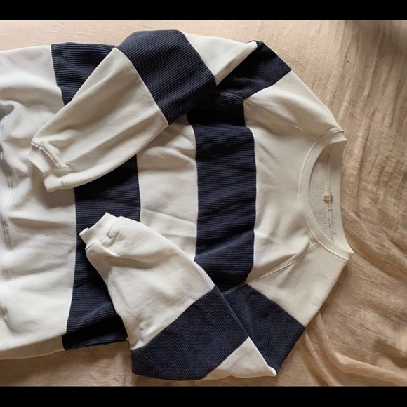 Boutique Cord Striped oversized Sweatshirt - Picture 5 of 7